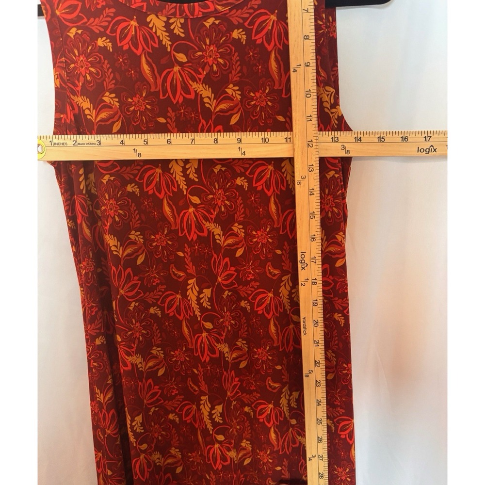 Vince Camuto Womens Rust‎ Floral Sleeveless Keyhole Back Maxi Dress Small - Picture 4 of 4